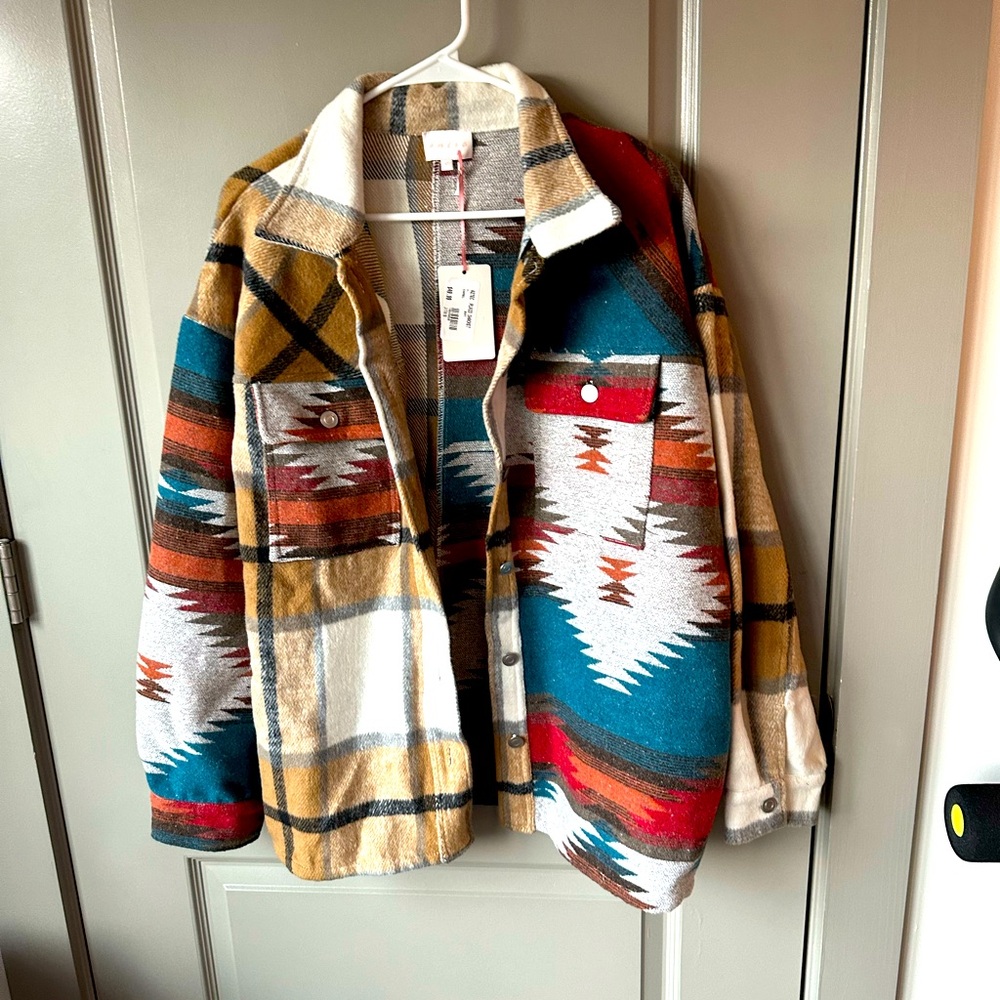 Women’s Shacket Pendleton inspired